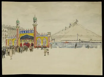 partie d'un ensemble de dessins Cirque Gleich 1968.102.2953  Photo Mucem