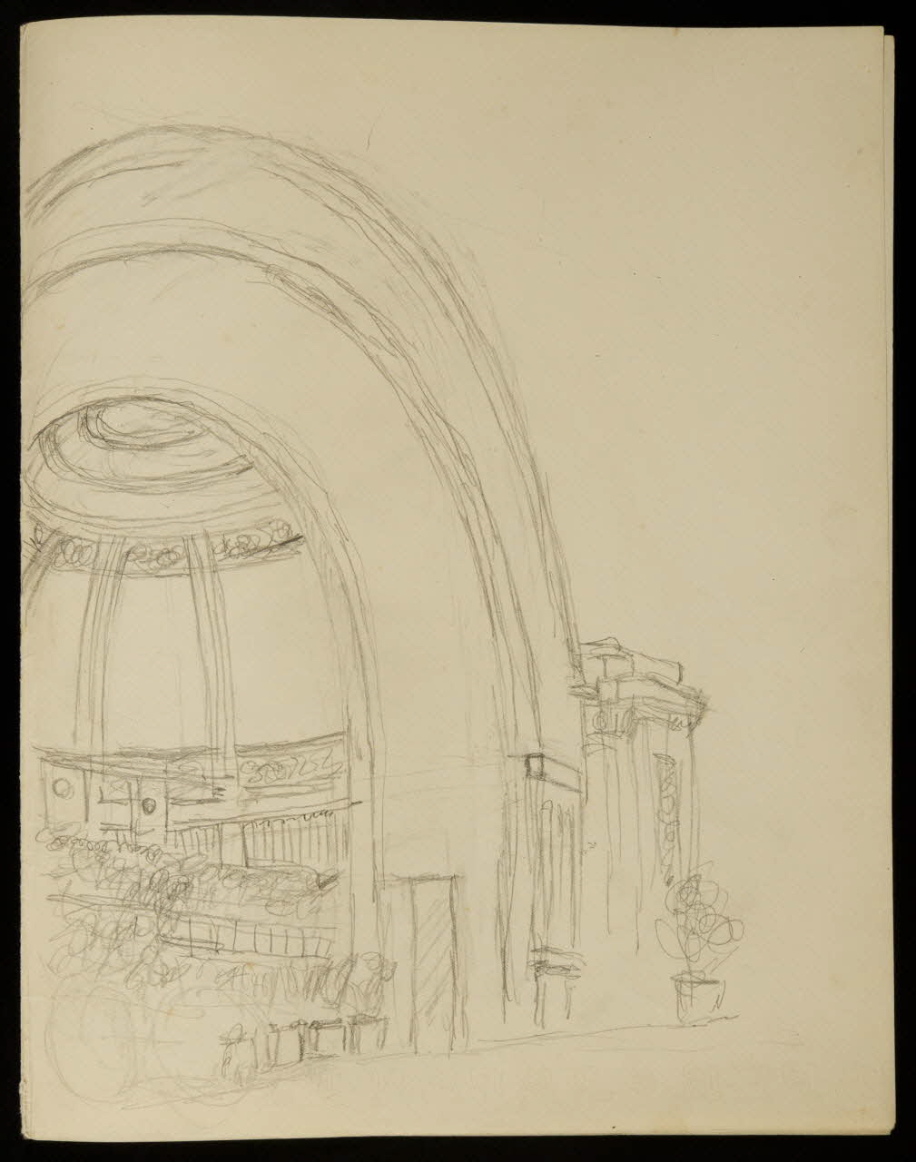 partie d'un ensemble de dessins Entrée de cirque 1968.102.2962.2 Photo Mucem