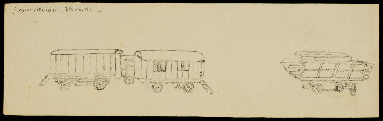 partie d'un ensemble de dessins Cirque Monbar 1968.102.2971 Photo Mucem