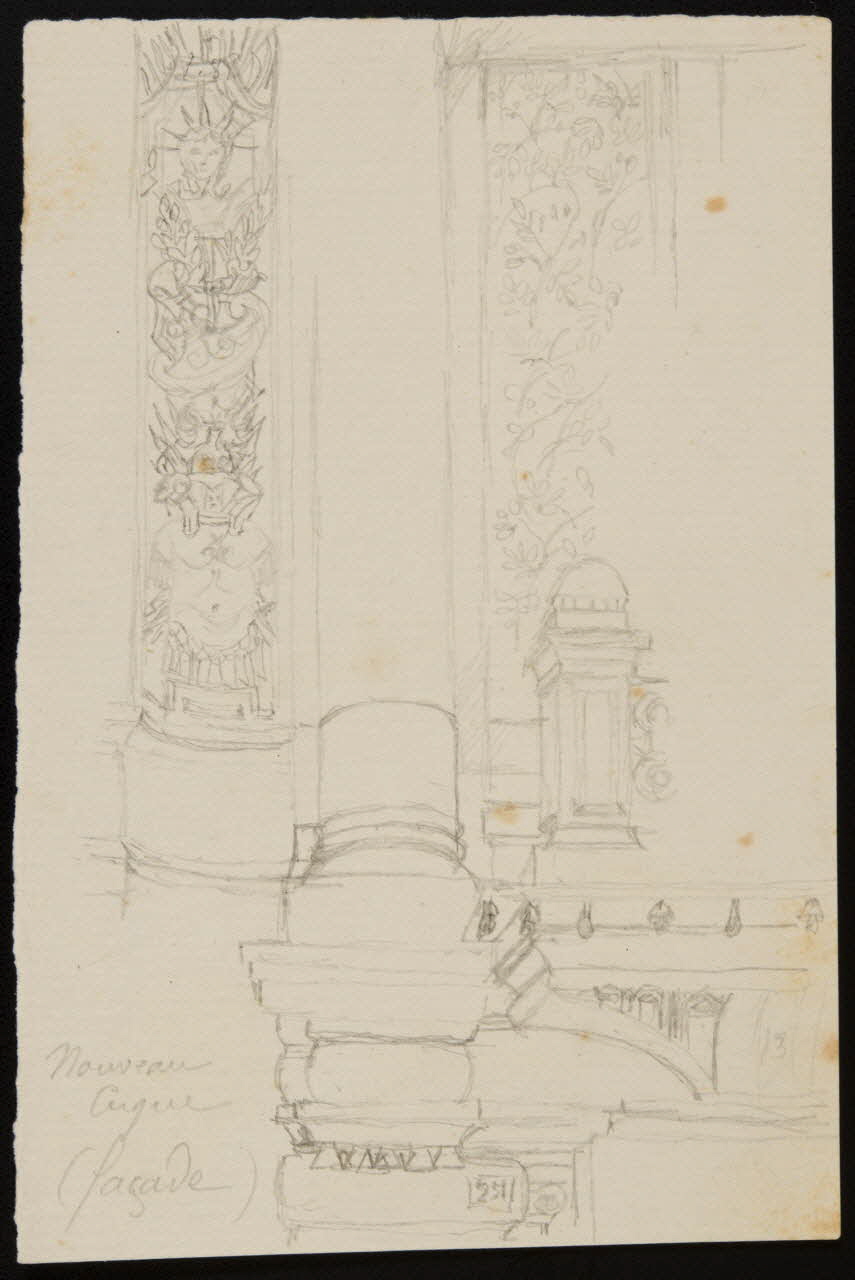 partie d'un ensemble de dessins Nouveau  Cirque (façade) 1968.102.2973 Photo Mucem