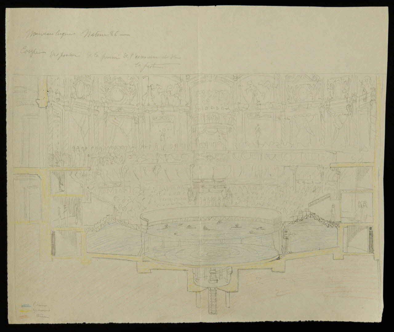 partie d'un ensemble de dessins Nouveau Cirque 1968.102.2975.2 Photo Mucem