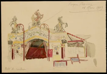 partie d'un ensemble de dessins Cirque Rancy 1968.102.2992.4  Photo Mucem