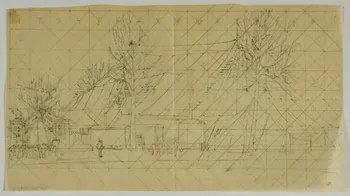 dessin Chapiteau de cirque 1968.102.2992.5 Photo Mucem