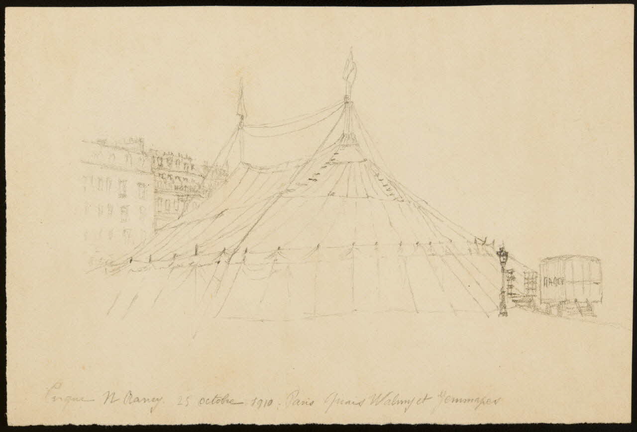 partie d'un ensemble de dessins Cirque N Rancy 1968.102.2993 Photo Mucem