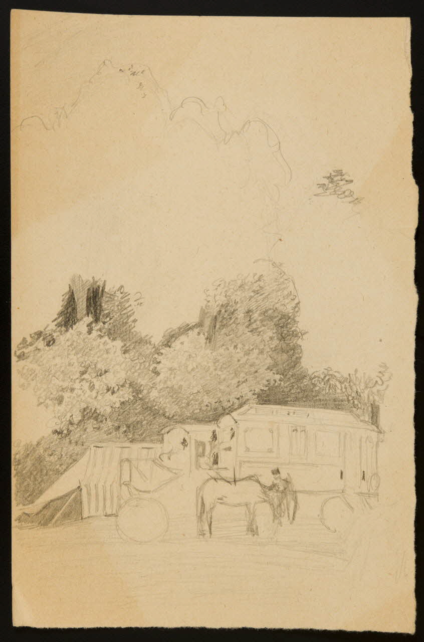 partie d'un ensemble de dessins Camp d'artistes de cirque 1968.102.3003 Photo Mucem