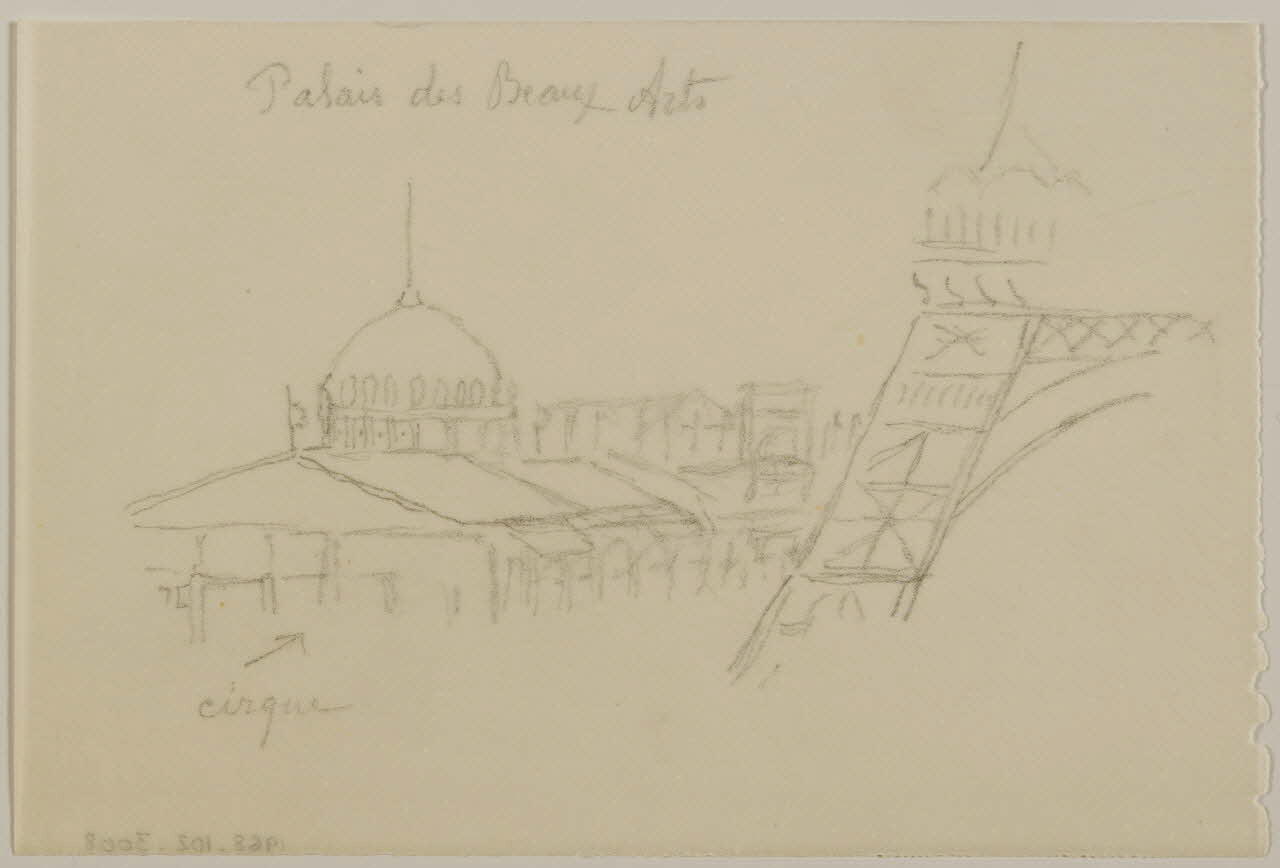partie d'un ensemble de dessins Palais des Beaux Arts 1968.102.3008 Photo Mucem