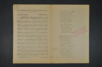 partition de musique petit format 1965.156.10  Photo Mucem