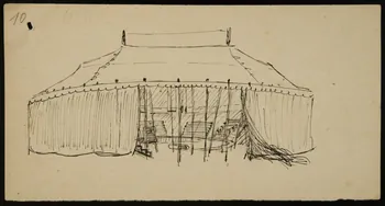 partie d'un ensemble de dessins Chapiteau de cirque 1968.102.3016.5 Photo Mucem