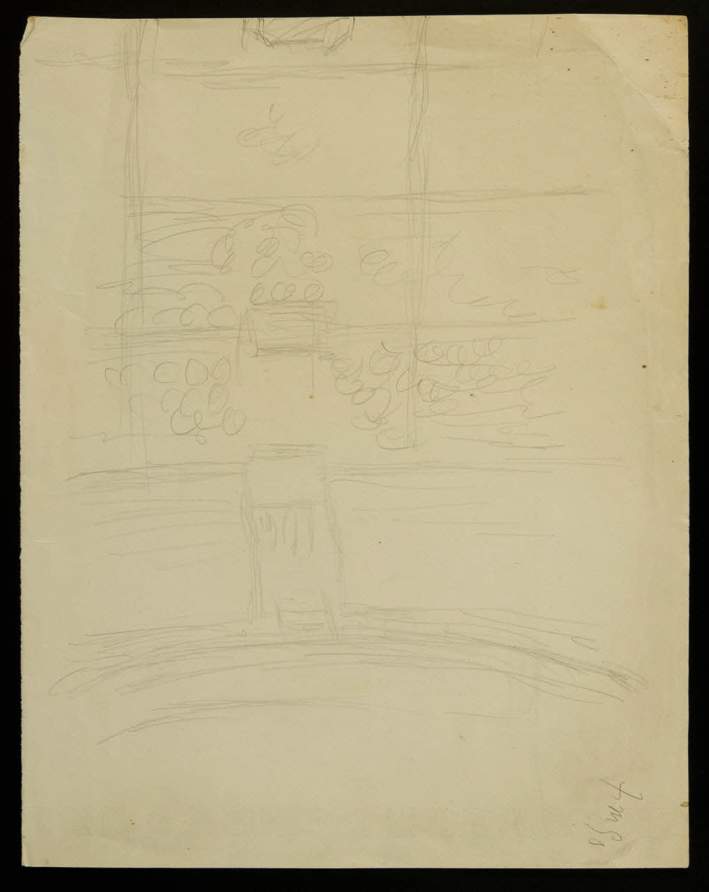 partie d'un ensemble de dessins Vue intérieure d'un cirque 1968.102.3031 Photo Mucem