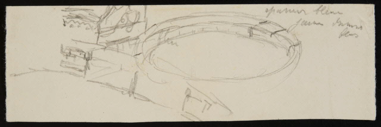 partie d'un ensemble de dessins Piste de cirque 1968.102.3032 Photo Mucem