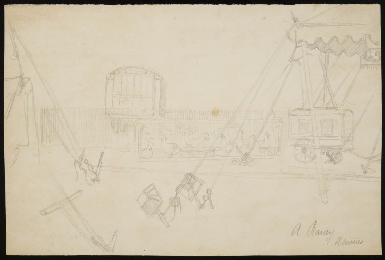 partie d'un ensemble de dessins A. Rancy  Asnières 1968.102.3036 Photo Mucem