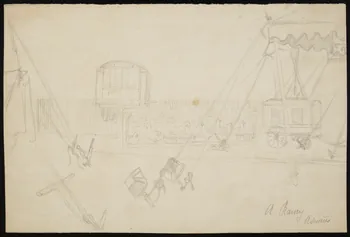 partie d'un ensemble de dessins A. Rancy  Asnières 1968.102.3036 Photo Mucem