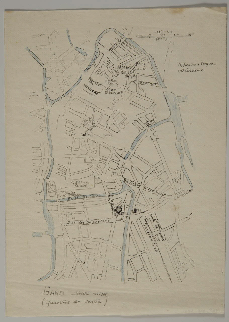 dessin GAND  (Quartiers du Centre) 1968.102.3041 Photo Mucem