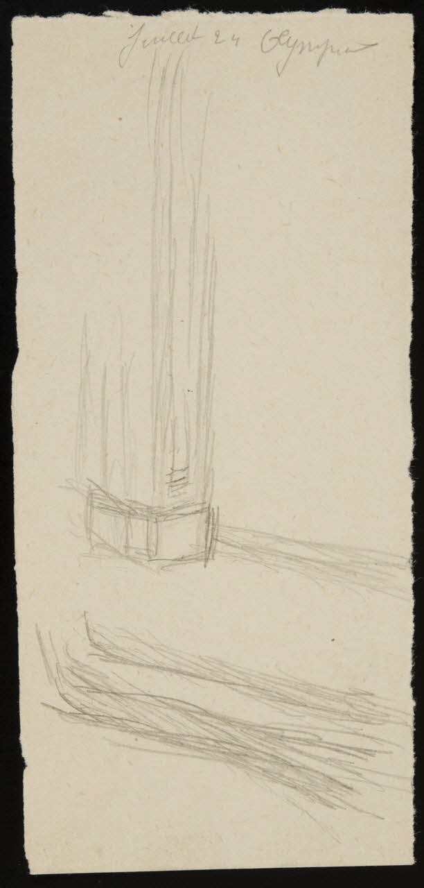 partie d'un ensemble de dessins Juillet 24 Olympia 1968.102.3046 Photo Mucem