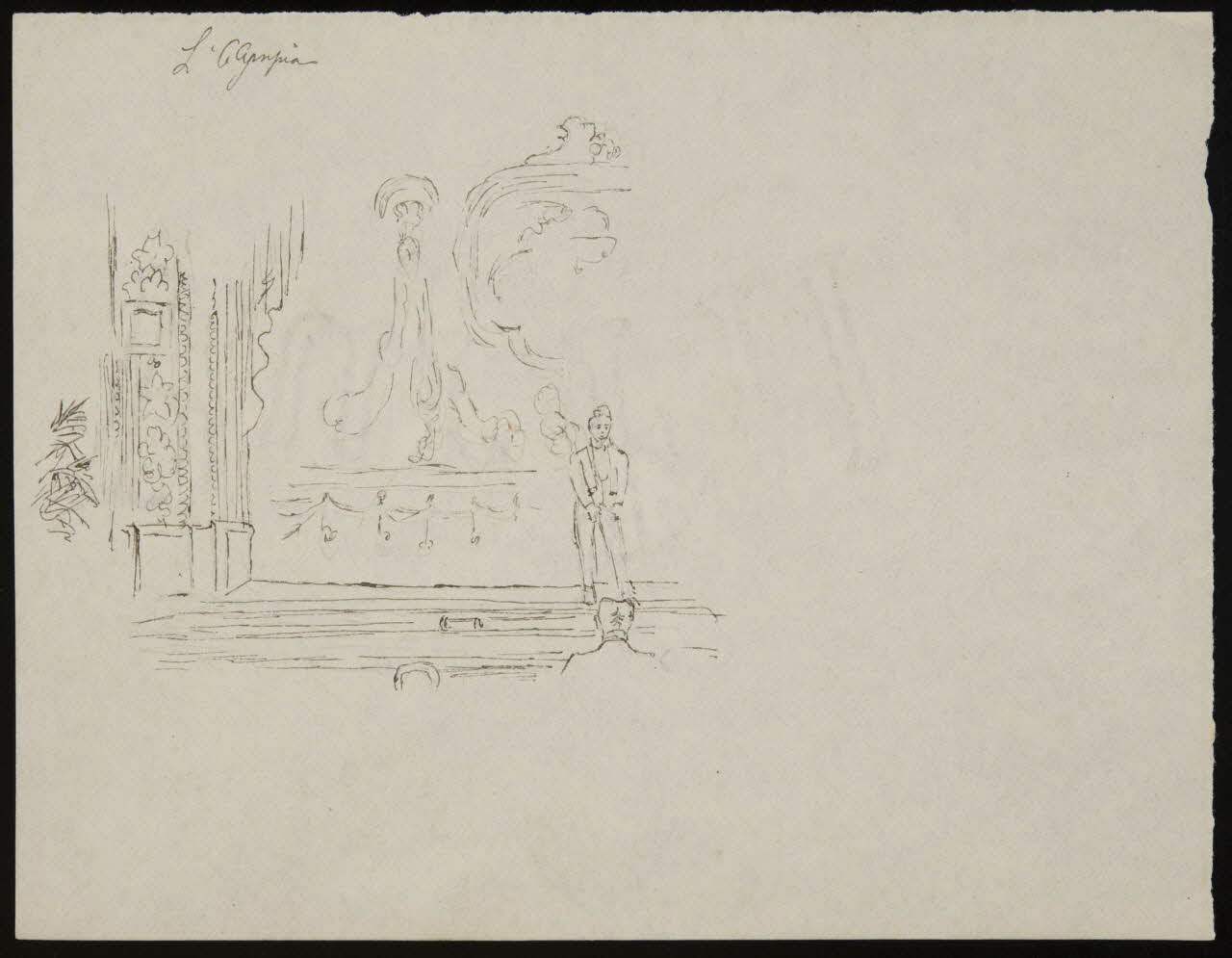 partie d'un ensemble de dessins L'Olympia 1968.102.3047 Photo Mucem