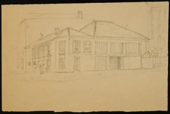 partie d'un ensemble de dessins Paysage urbain 1968.102.3051.2  Photo Mucem