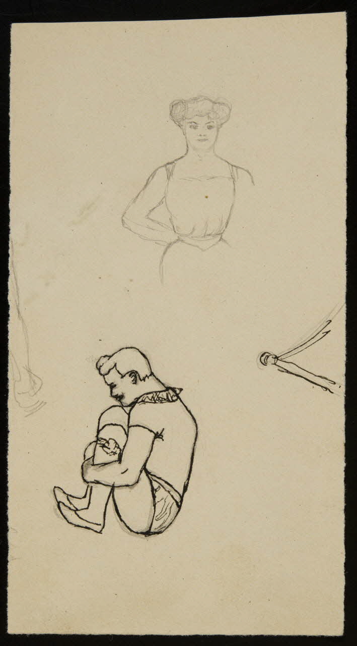 partie d'un ensemble de dessins Trapéziste 1968.102.3057.1 Photo Mucem