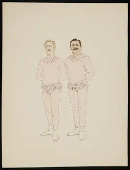 partie d'un ensemble de dessins Acrobate 1968.102.3058  Photo Mucem