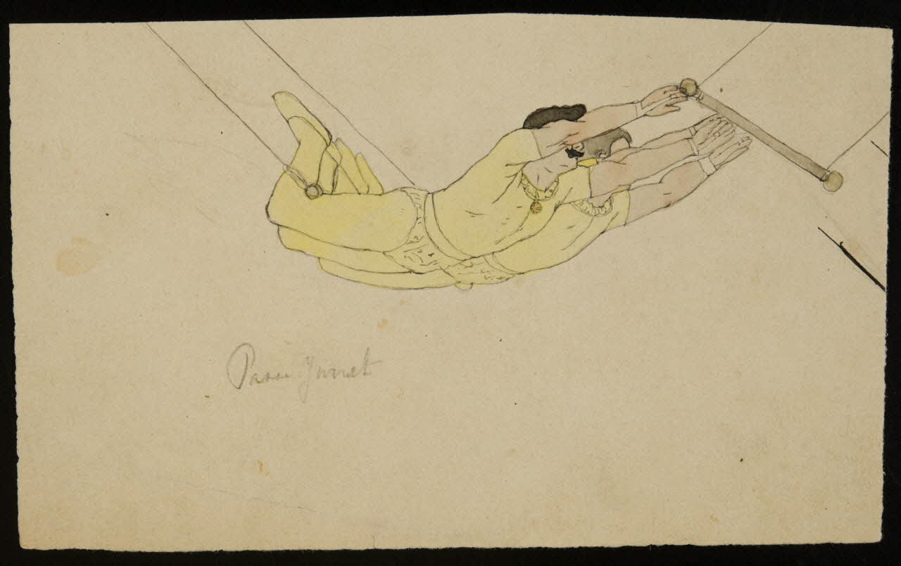 partie d'un ensemble de dessins Passe jarret 1968.102.3059 Photo Mucem
