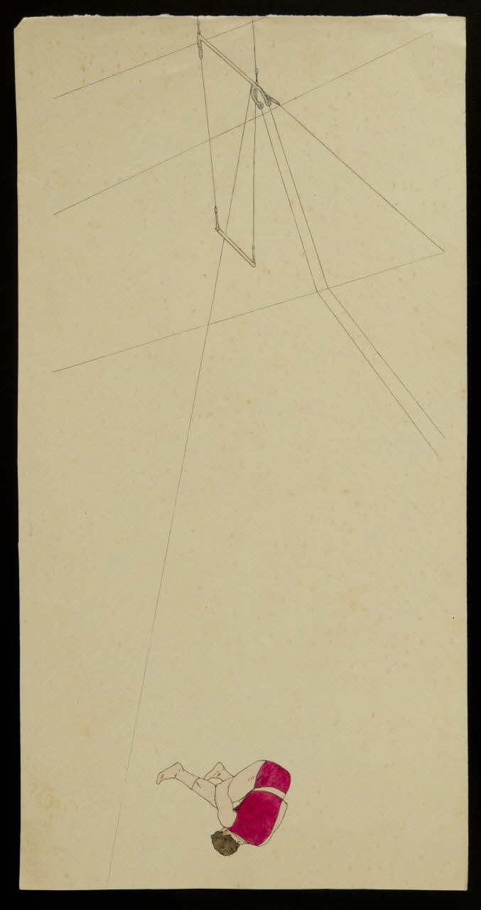 partie d'un ensemble de dessins Numéro de trapéziste 1968.102.3061 Photo Mucem