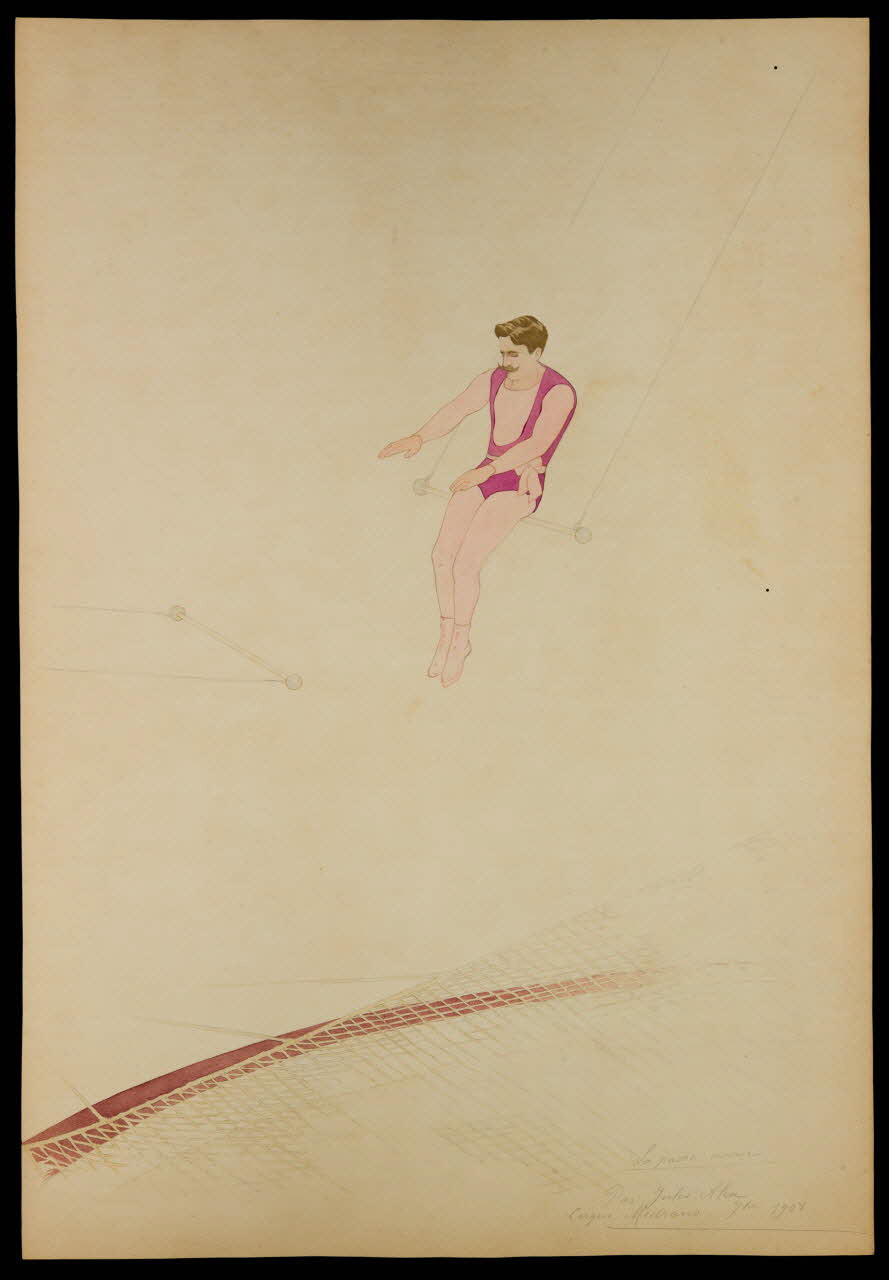 partie d'un ensemble de dessins La passe assise 1968.102.3062 Photo Mucem