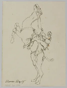 partie d'un ensemble de dessins Blanche Allarty 1968.102.3066 Photo Mucem