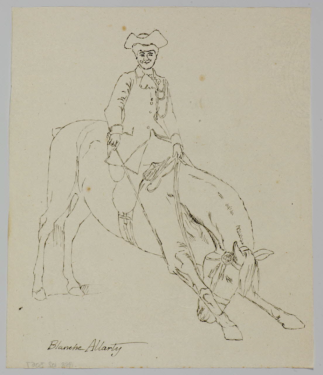 partie d'un ensemble de dessins Blanche Allarty 1968.102.3067 Photo Mucem