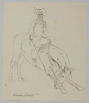 partie d'un ensemble de dessins Blanche Allarty 1968.102.3067 Photo Mucem