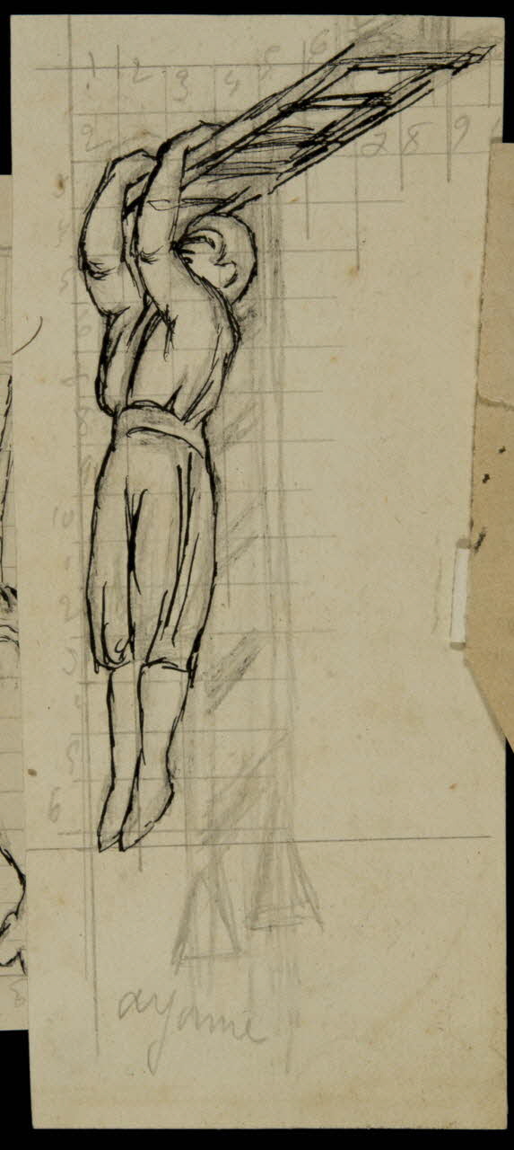 partie d'un ensemble de dessins Ayame 1968.102.3079.2 Photo Mucem