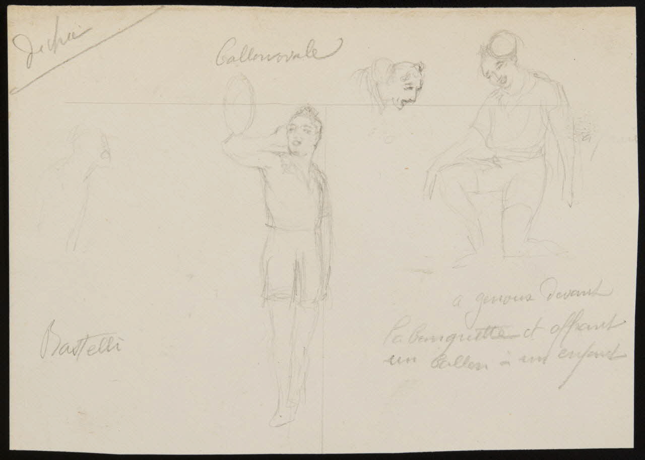 partie d'un ensemble de dessins Bastelli 1968.102.3089 Photo Mucem