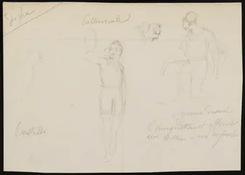 partie d'un ensemble de dessins Bastelli 1968.102.3089 Photo Mucem