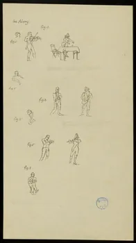 partie d'un ensemble de dessins Les Alary 1968.102.309.2 Photo Mucem