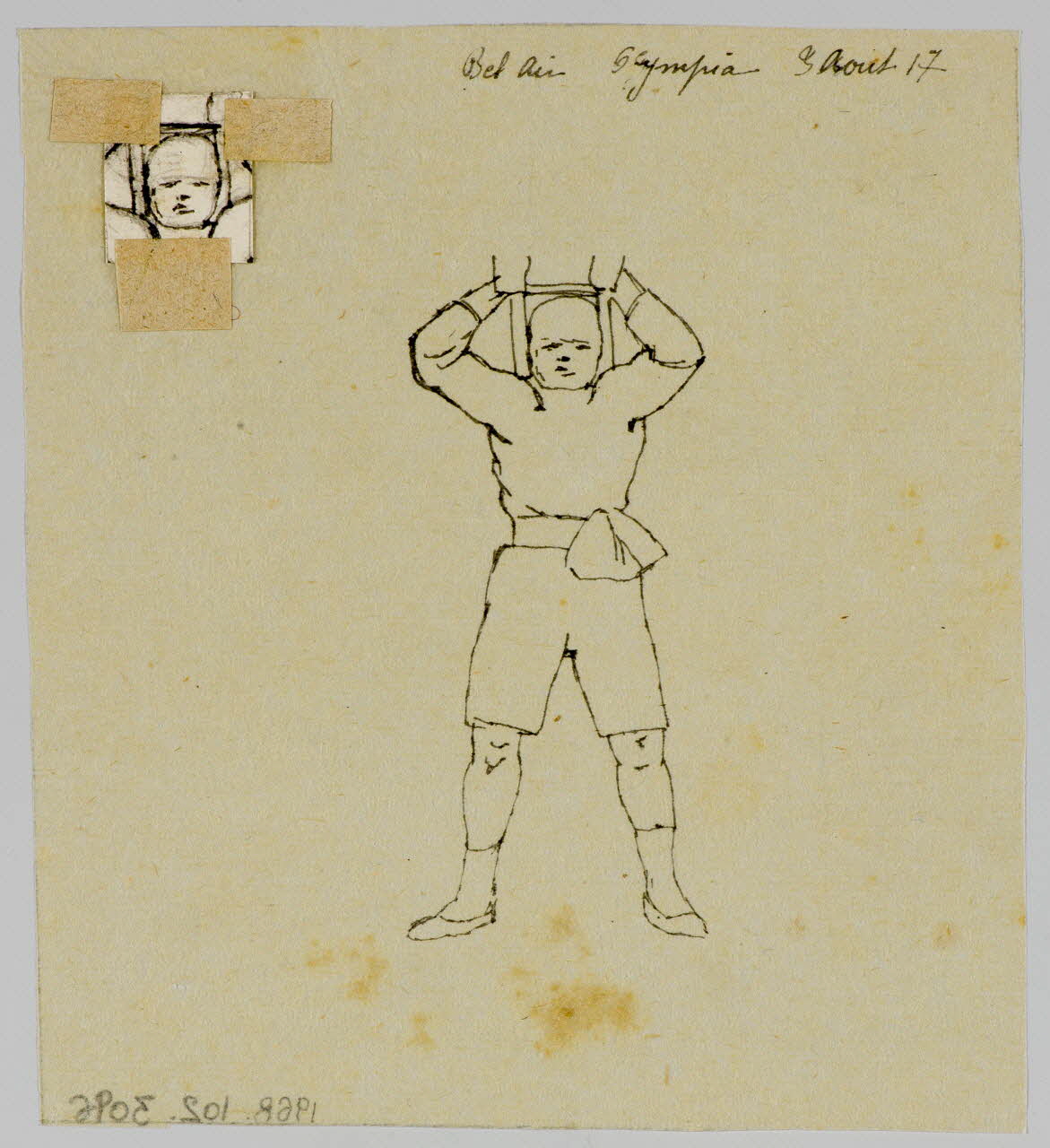 partie d'un ensemble de dessins Bel Air 1968.102.3096 Photo Mucem