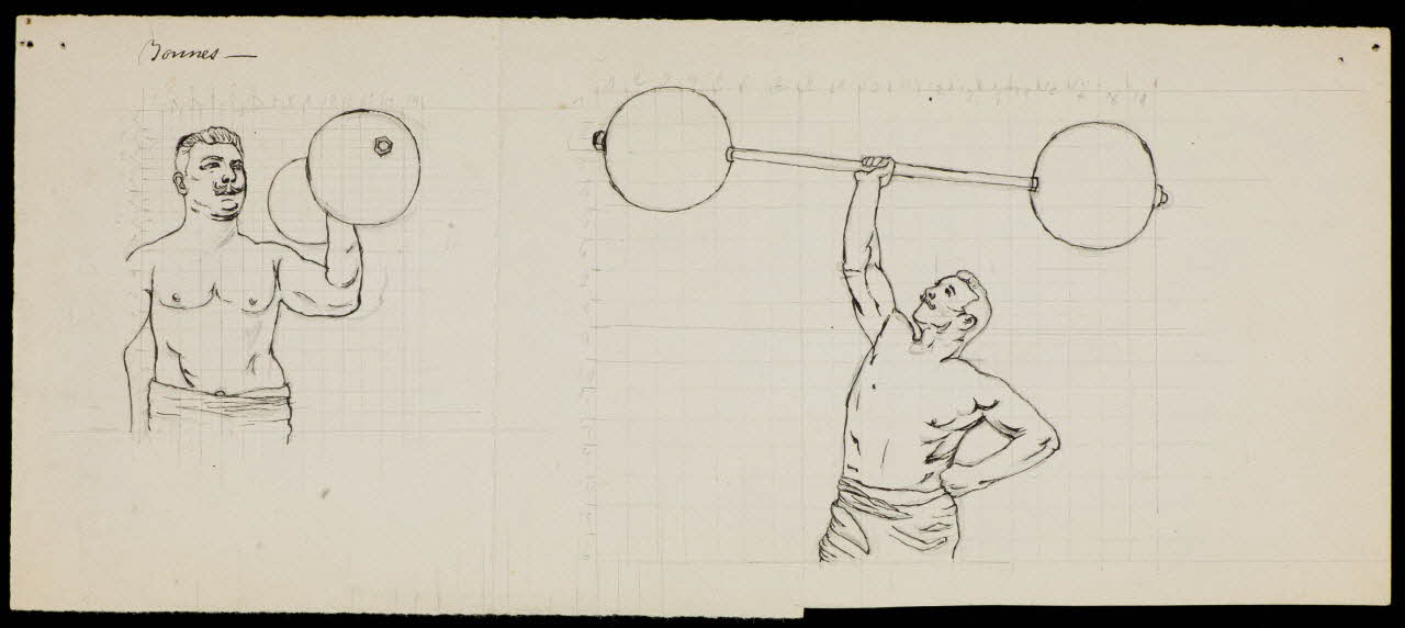 partie d'un ensemble de dessins Bonnes 1968.102.3116 Photo Mucem