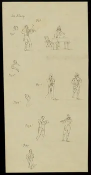 partie d'un ensemble de dessins Les Alary 1968.102.312 Photo Mucem