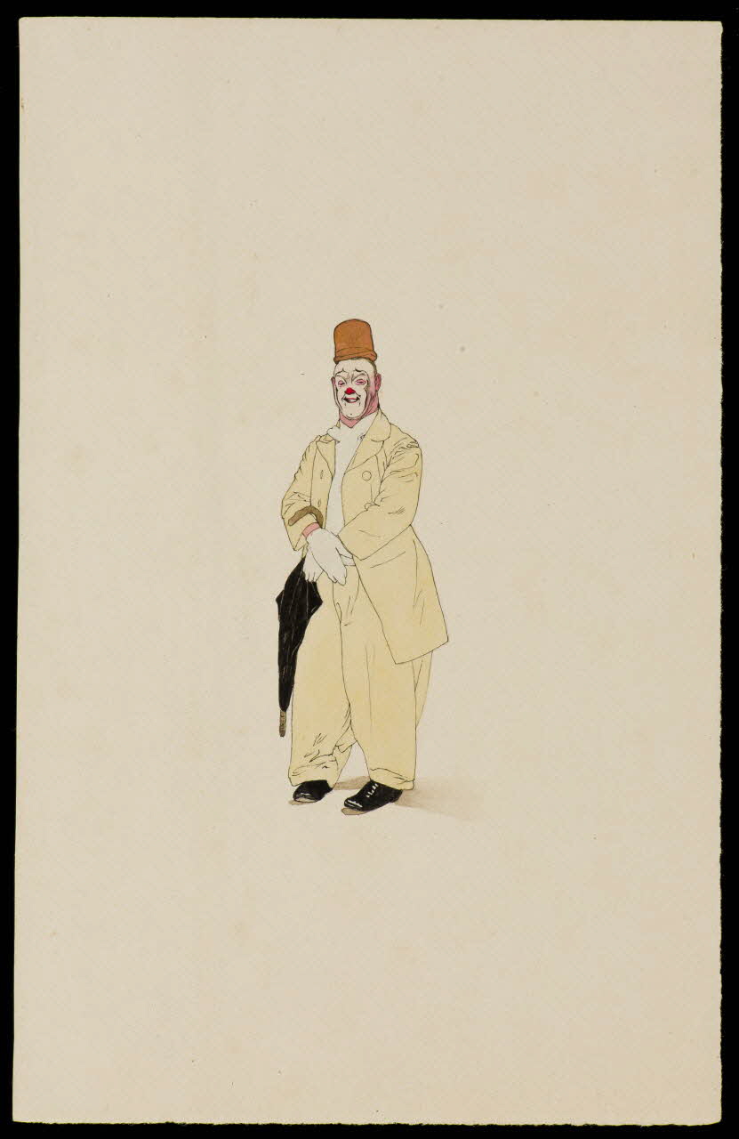 partie d'un ensemble de dessins Clown 1968.102.3127.1 Photo Mucem