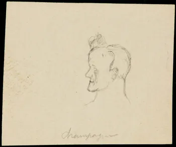 partie d'un ensemble de dessins Champagne 1968.102.3140.1 Photo Mucem