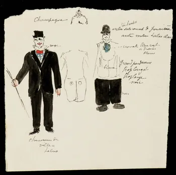 partie d'un ensemble de dessins Champagne 1968.102.3140.5 Photo Mucem