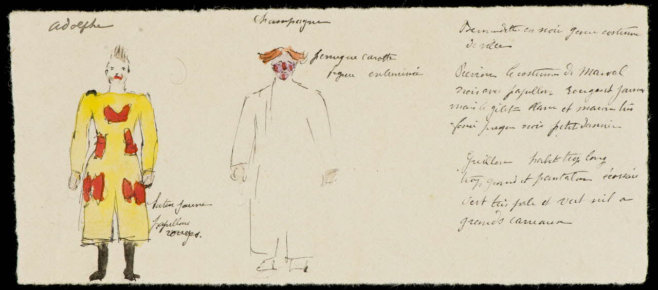 partie d'un ensemble de dessins Adolphe  Champagne 1968.102.3140.6 Photo Mucem