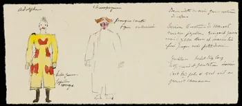 partie d'un ensemble de dessins Adolphe  Champagne 1968.102.3140.6  Photo Mucem