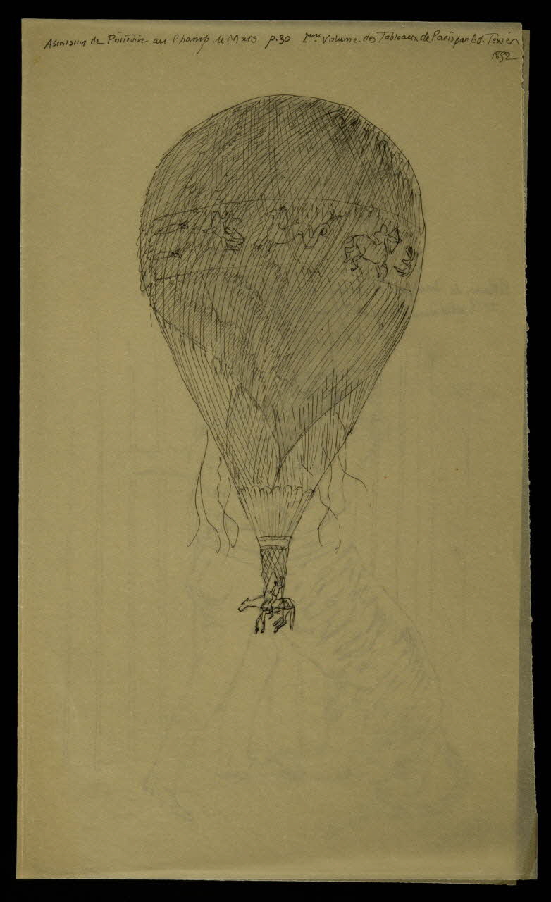 partie d'un ensemble de dessins Mr Charles dans la cage du tigre royal 1968.102.3142 Photo Mucem