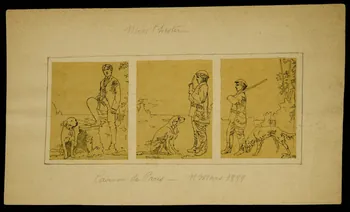 partie d'un ensemble de dessins Miss Chester  Casino de Paris - 11 Mars 1899 1968.102.3144 Photo Mucem