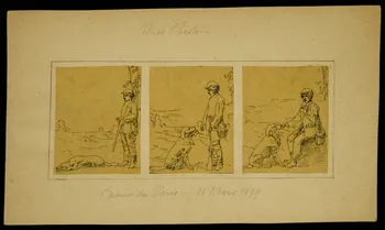 partie d'un ensemble de dessins Miss Chester  Casino de Paris - 11 Mars 1899 1968.102.3145 Photo Mucem
