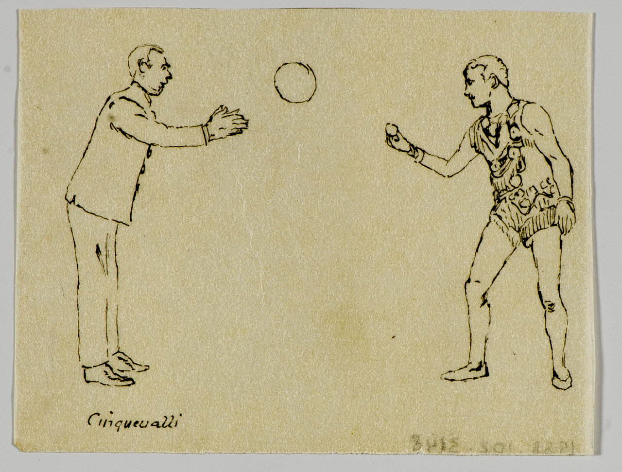 partie d'un ensemble de dessins Cinquevalli 1968.102.3148 Photo Mucem