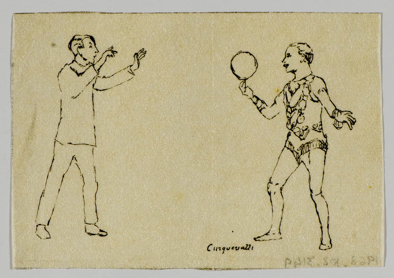 partie d'un ensemble de dessins Cinquevalli 1968.102.3149 Photo Mucem