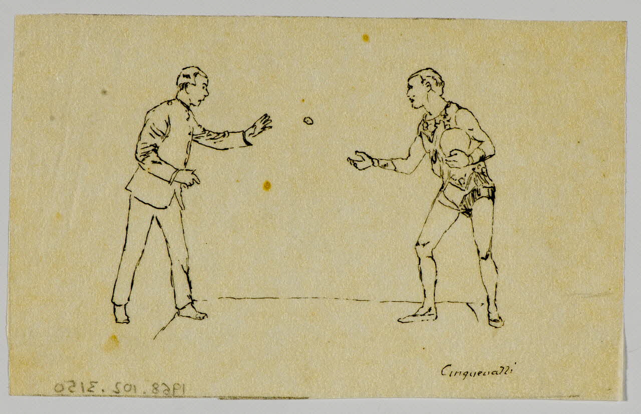 partie d'un ensemble de dessins Cinquevalli 1968.102.3150 Photo Mucem