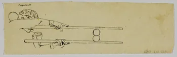 partie d'un ensemble de dessins Cinquevalli 1968.102.3152 Photo Mucem