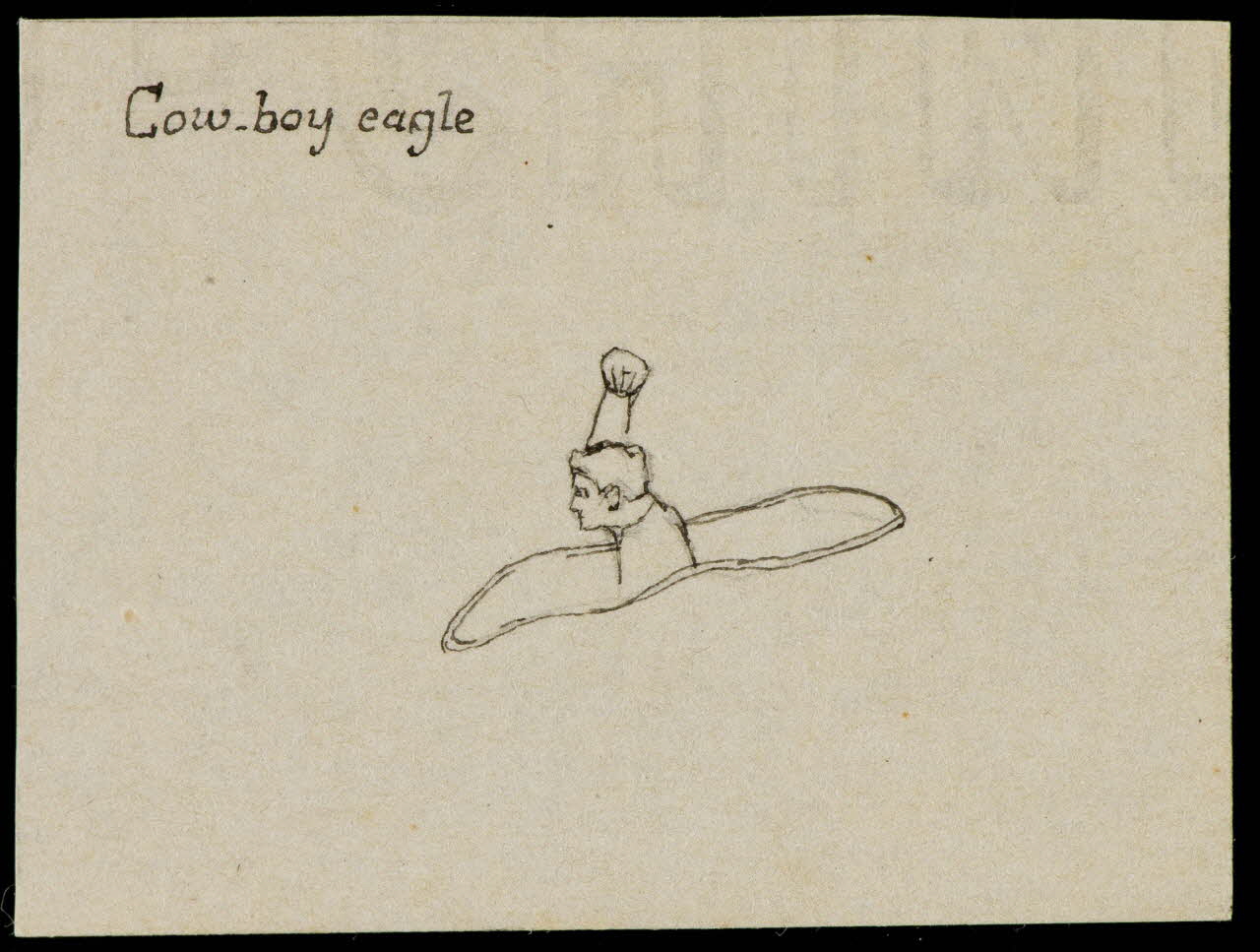 partie d'un ensemble de dessins Cow-boy eagle 1968.102.3169 Photo Mucem