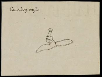 partie d'un ensemble de dessins Cow-boy eagle 1968.102.3169  Photo Mucem