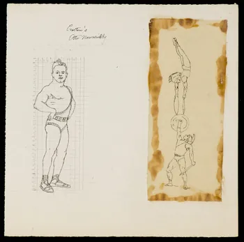 partie d'un ensemble de dessins Crotton's  Otto Nowosiesky 1968.102.3171  Photo Mucem